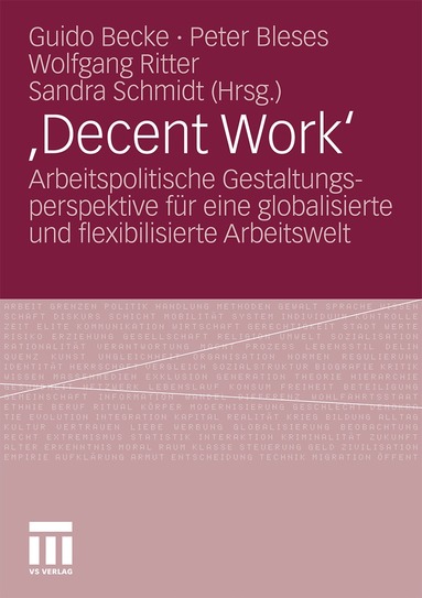 Guido Becke, Peter Bleses, Wolfgang Ritter, Sandra Schmidt - ,Decent Work‘, Häftad
