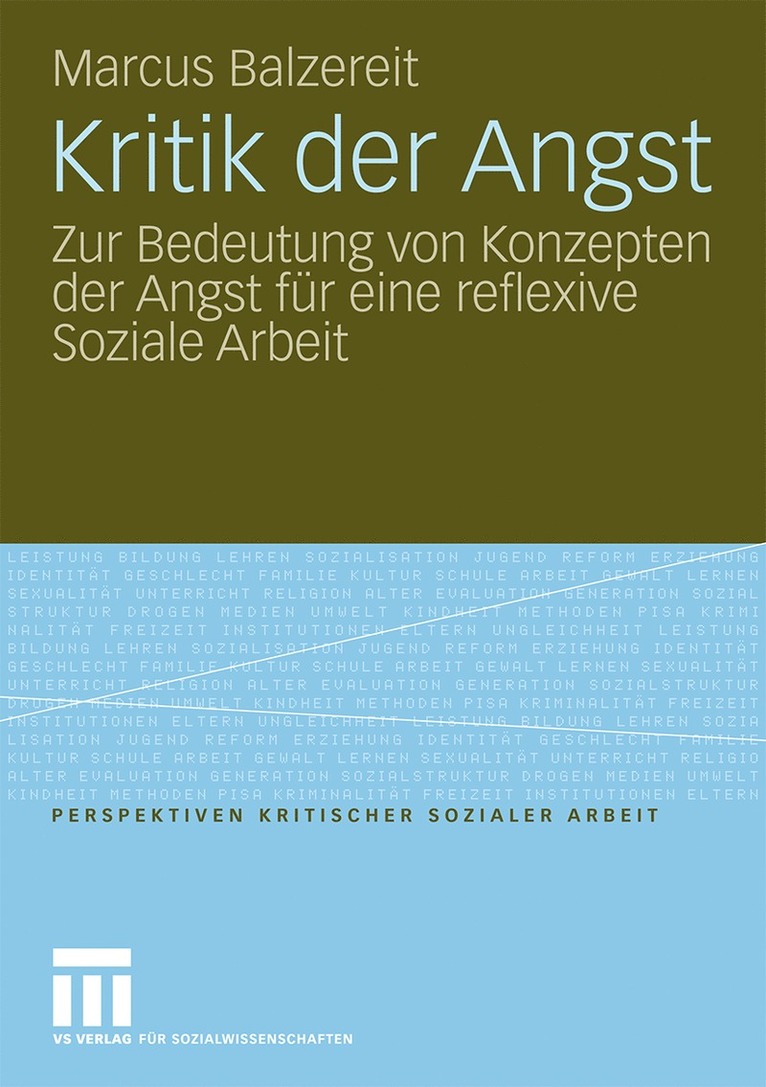 Marcus Balzereit - Kritik der Angst, Häftad