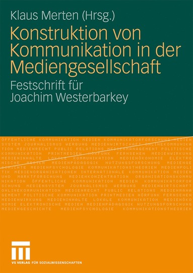 bokomslag Konstruktion von Kommunikation in der Mediengesellschaft