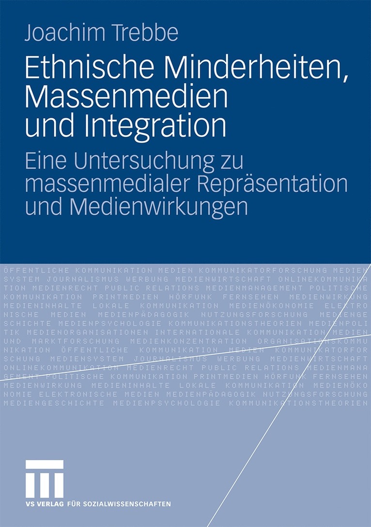 Joachim Trebbe - Ethnische Minderheiten, Massenmedien und Integration, Häftad