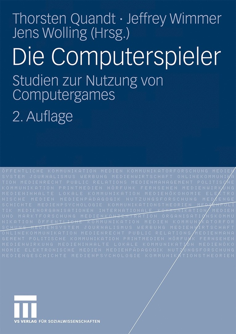 Thorsten Quandt, Jeffrey Wimmer, Jens Wolling - Die Computerspieler, Häftad