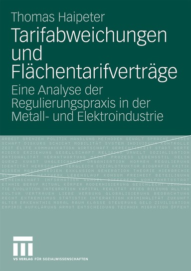 Thomas Haipeter - Tarifabweichungen und Flächentarifverträge, Häftad
