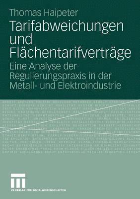 bokomslag Tarifabweichungen und Flchentarifvertrge