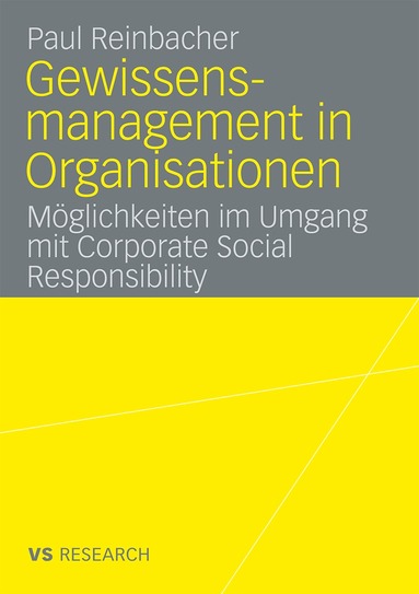 Paul Reinbacher - Gewissensmanagement in Organisationen, Häftad
