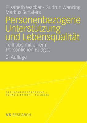 bokomslag Personenbezogene Untersttzung und Lebensqualitt