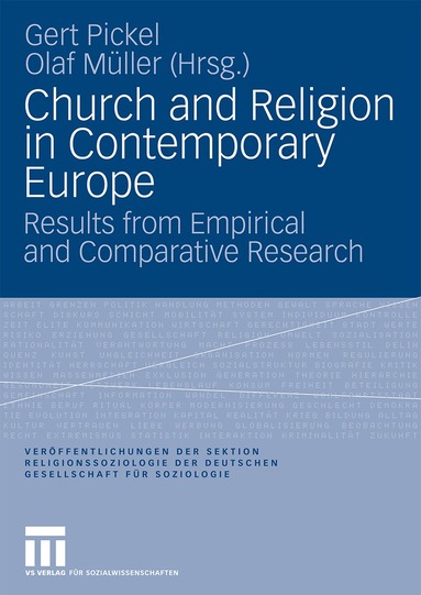 Gert Pickel, Olaf Müller - Church and Religion in Contemporary Europe, Häftad
