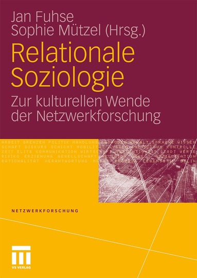 Jan Fuhse, Sophie Mützel - Relationale Soziologie, Häftad