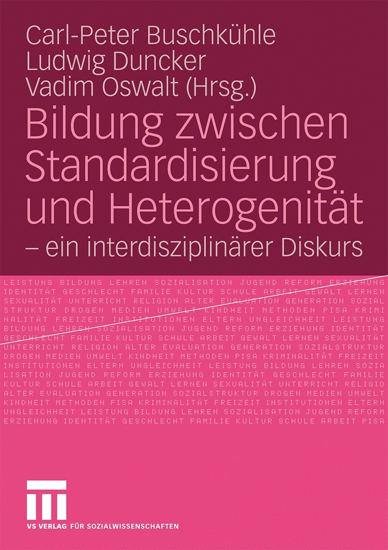 Bildung zwischen Standardisierung und Heterogenitt 1