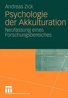 bokomslag Psychologie der Akkulturation