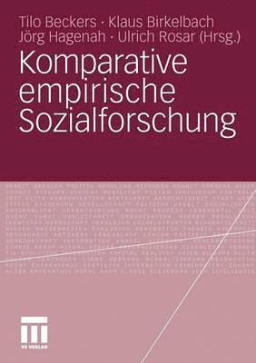 bokomslag Komparative empirische Sozialforschung