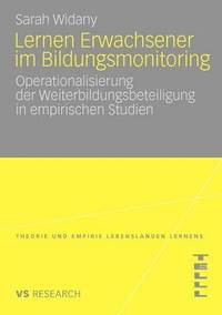 bokomslag Lernen Erwachsener im Bildungsmonitoring