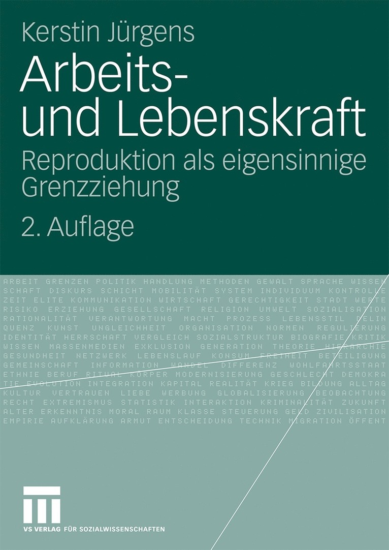 Kerstin Jürgens - Arbeits- und Lebenskraft, Häftad