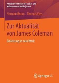bokomslag Zur Aktualitt von James Coleman