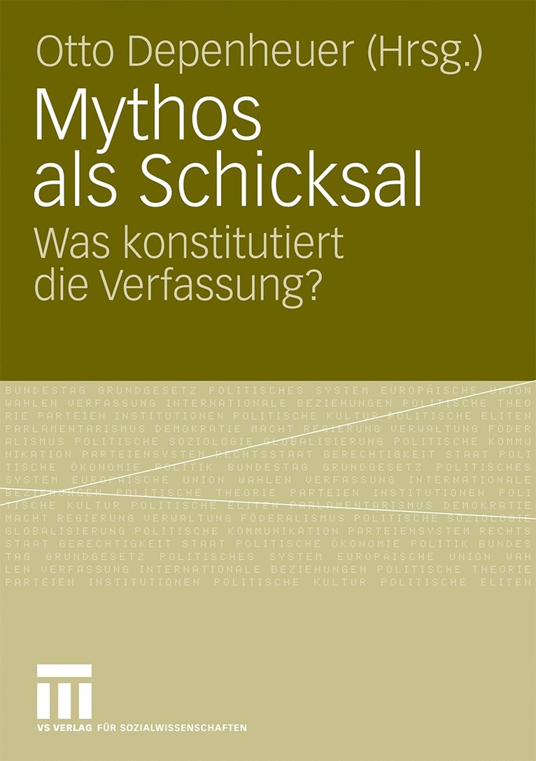 Otto Depenheuer - Mythos als Schicksal, Häftad