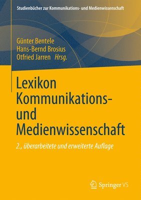 bokomslag Lexikon Kommunikations- und Medienwissenschaft