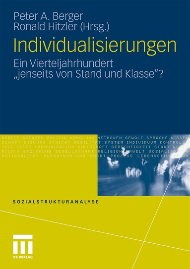 Peter A. Berger, Ronald Hitzler - Individualisierungen, Häftad