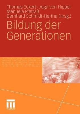 bokomslag Bildung der Generationen