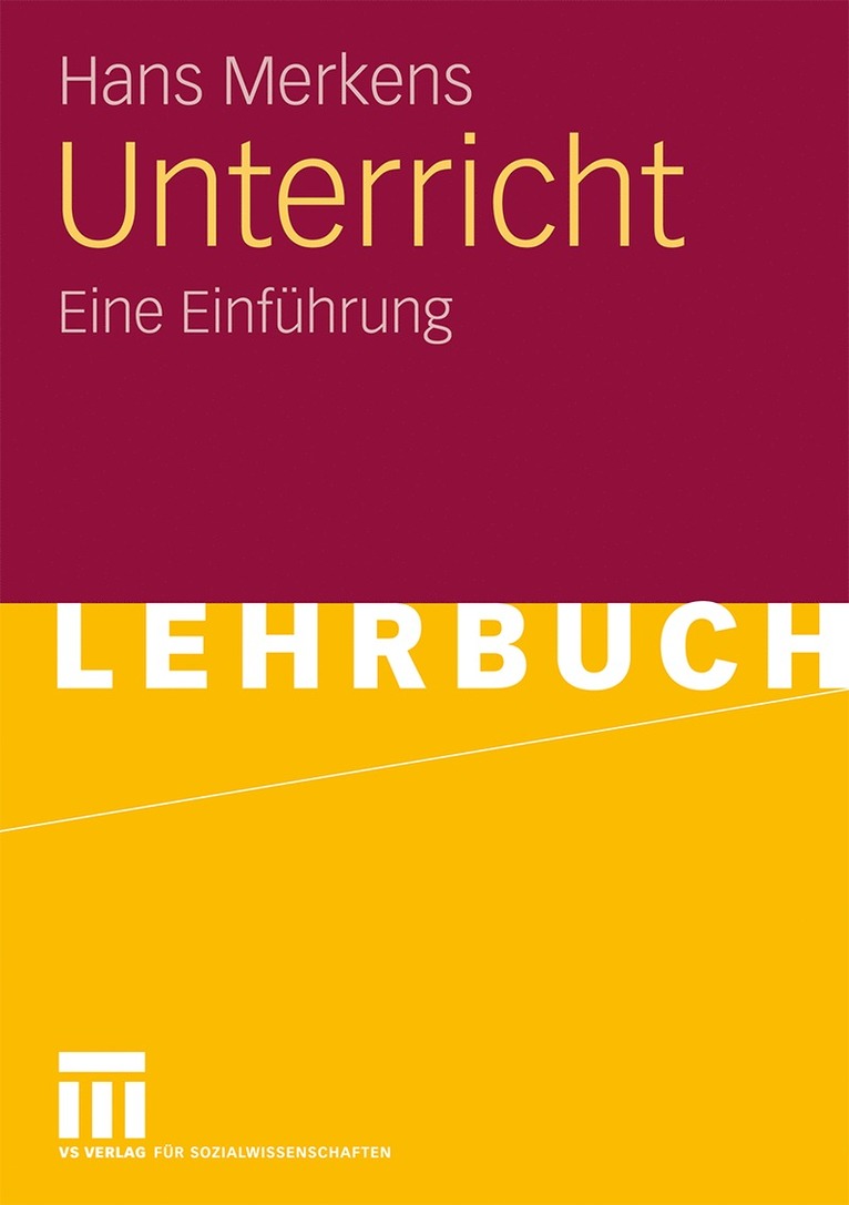 Hans Merkens - Unterricht, Häftad