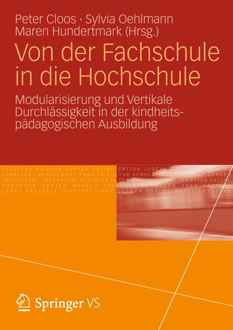 Peter Cloos, Sylvia Oehlmann, Maren Hundertmark - Von der Fachschule in die Hochschule, Häftad