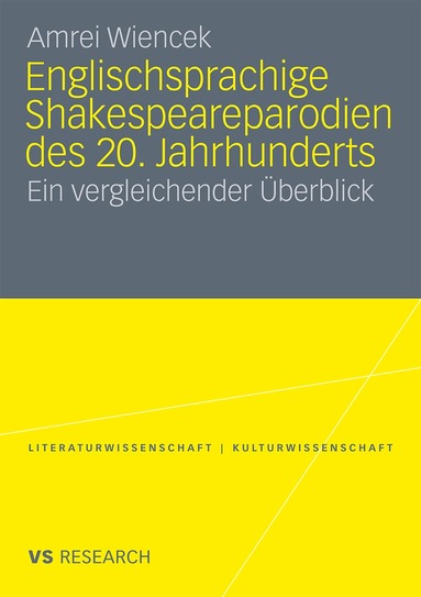 Amrei Wiencek - Englischsprachige Shakespeareparodien des 20. Jahrhunderts, Häftad