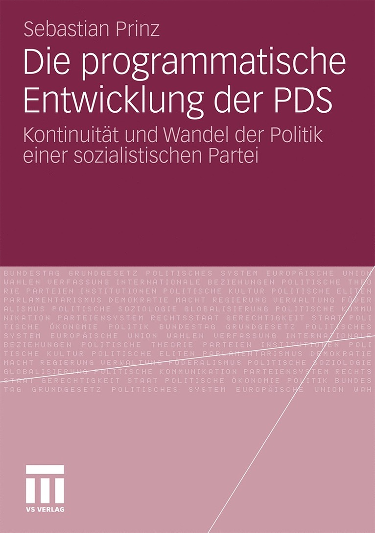 Sebastian Prinz - Die programmatische Entwicklung der PDS, Häftad
