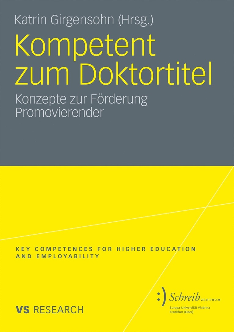 Katrin Girgensohn, Katrin Girgensohn - Kompetent zum Doktortitel, Häftad