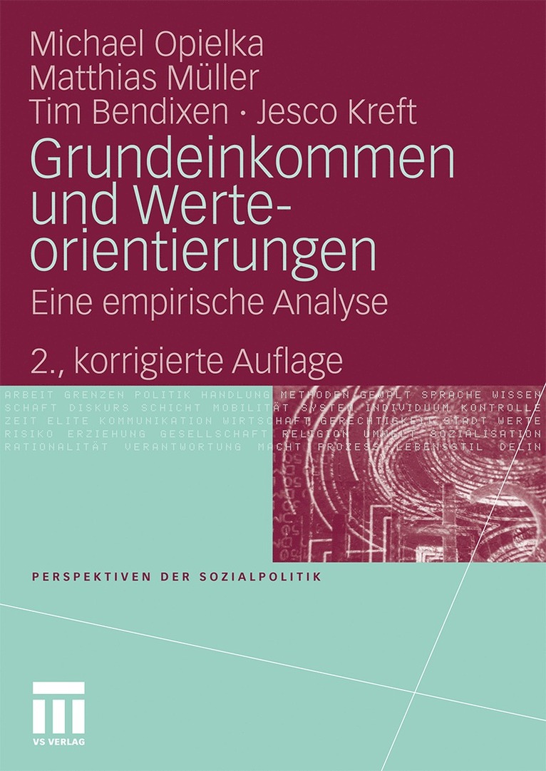Michael Opielka, Matthias Müller, Tim Bendixen, Jesco Kreft - Grundeinkommen und Werteorientierungen, Häftad