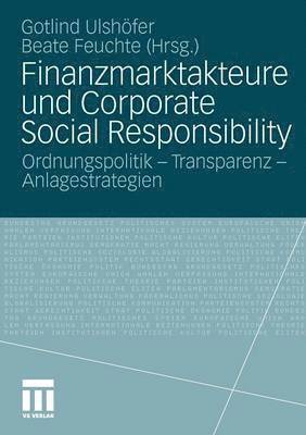 Finanzmarktakteure und Corporate Social Responsibility 1