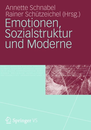 Annette Schnabel, Rainer Schützeichel - Emotionen, Sozialstruktur und Moderne, Häftad