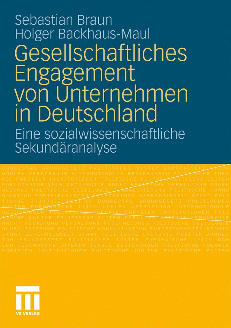 Gesellschaftliches Engagement von Unternehmen in Deutschland 1