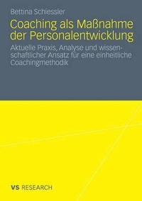 bokomslag Coaching als Manahme der Personalentwicklung