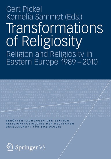 Gert Pickel, Kornelia Sammet - Transformations of Religiosity, Häftad