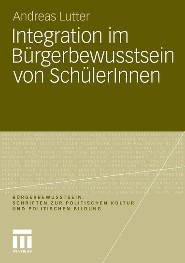 Andreas Lutter - Integration im Bürgerbewusstsein von SchülerInnen, Häftad