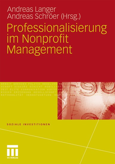 Andreas Langer, Andreas Schröer - Professionalisierung im Nonprofit Management, Häftad
