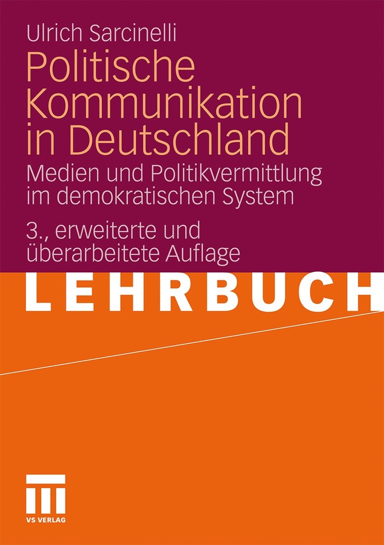 Ulrich Sarcinelli - Politische Kommunikation in Deutschland, Häftad