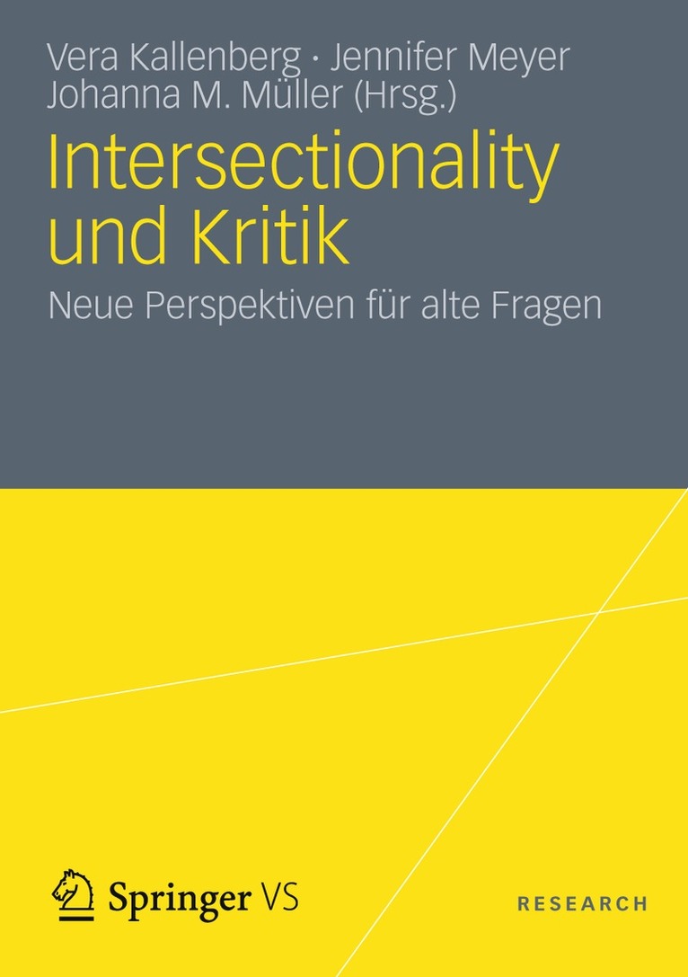 Vera Kallenberg, Jennifer Meyer, Johanna M. Müller, Johanna M. Muller - Intersectionality und Kritik, Häftad