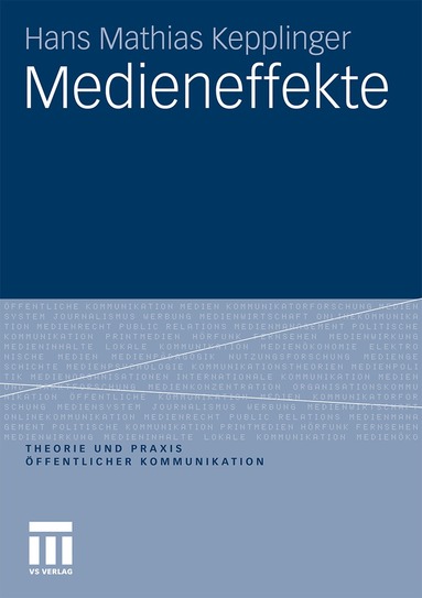 Hans Mathias Kepplinger - Medieneffekte, Häftad