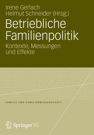 Irene Gerlach, Helmut Schneider - Betriebliche Familienpolitik, Häftad