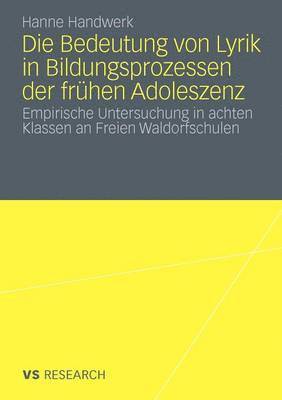 bokomslag Die Bedeutung von Lyrik in Bildungsprozessen der frühen Adoleszenz