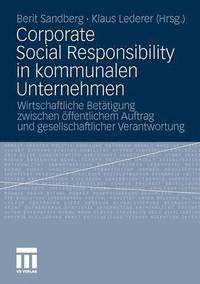 bokomslag Corporate Social Responsibility in kommunalen Unternehmen