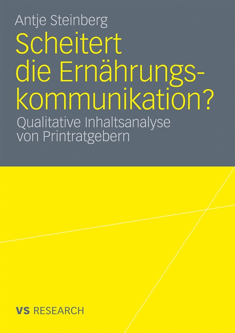 Antje Steinberg - Scheitert die Ernährungskommunikation?, Häftad