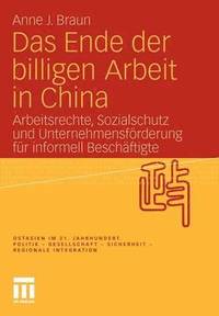 bokomslag Das Ende der billigen Arbeit in China