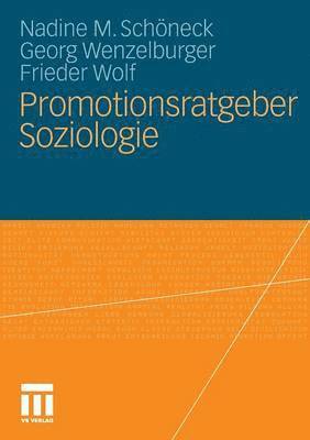 Promotionsratgeber Soziologie 1