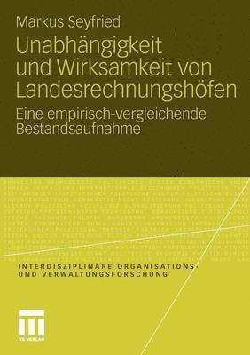 bokomslag Unabhngigkeit und Wirksamkeit von Landesrechnungshfen