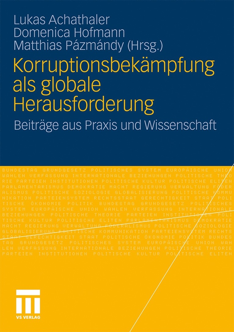 Lukas Achathaler, Domenica Hofmann, Matthias Pazmandy - Korruptionsbekämpfung als globale Herausforderung, Häftad