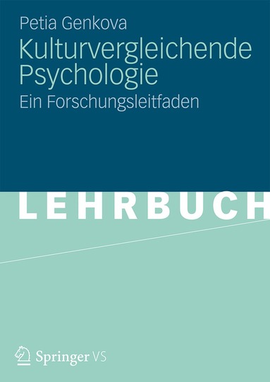 Petia Genkova - Kulturvergleichende Psychologie, Häftad