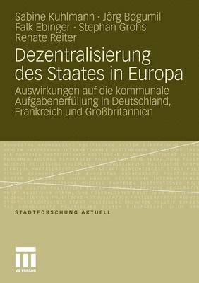 bokomslag Dezentralisierung des Staates in Europa