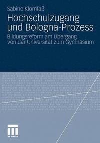 bokomslag Hochschulzugang und Bologna-Prozess