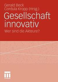 bokomslag Gesellschaft innovativ