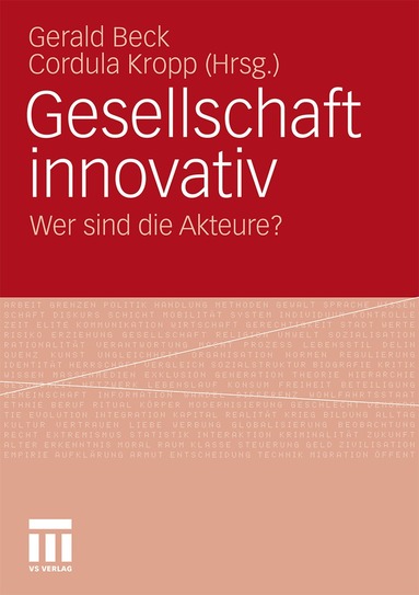 Gerald Beck, Cordula Kropp - Gesellschaft innovativ, Häftad